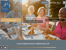 Tablet Screenshot of parcalpharetta.com